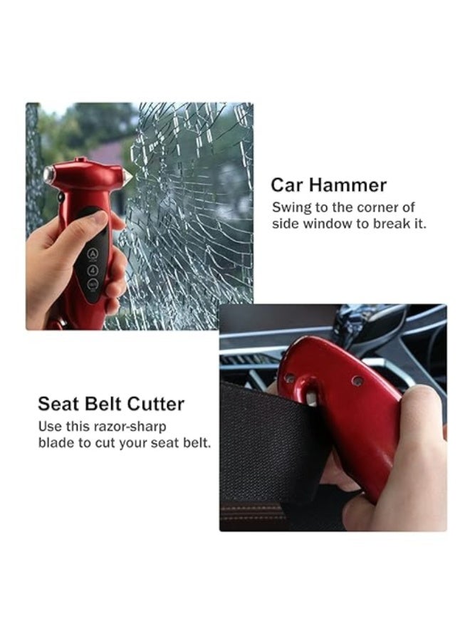 مقياس ضغط الإطارات 5 في 1، جهاز مراقبة رقمي لضغط هواء إطارات السيارة، شاشة LCD مع مطرقة - Image 4